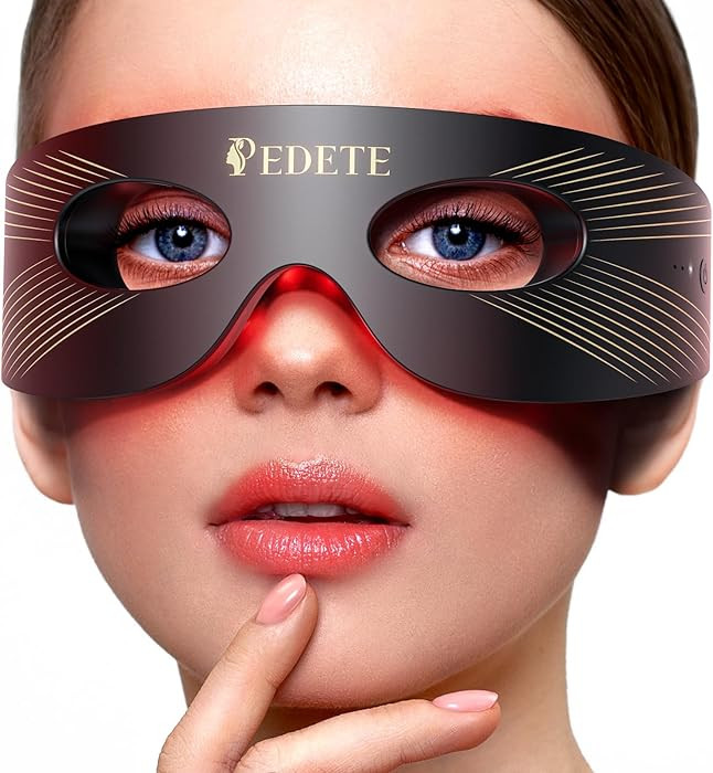 Red Light Therapy for Eyes, 3 Modes Under-Eye Red Light Eye Mask, Eye Massager for Fine Lines Eye... | Amazon (US)