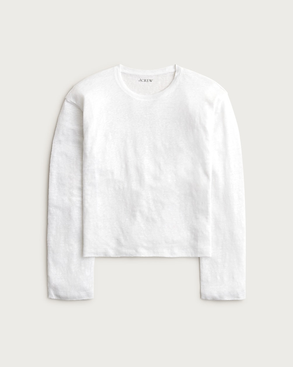New relaxed linen long-sleeve T-shirt | J. Crew US