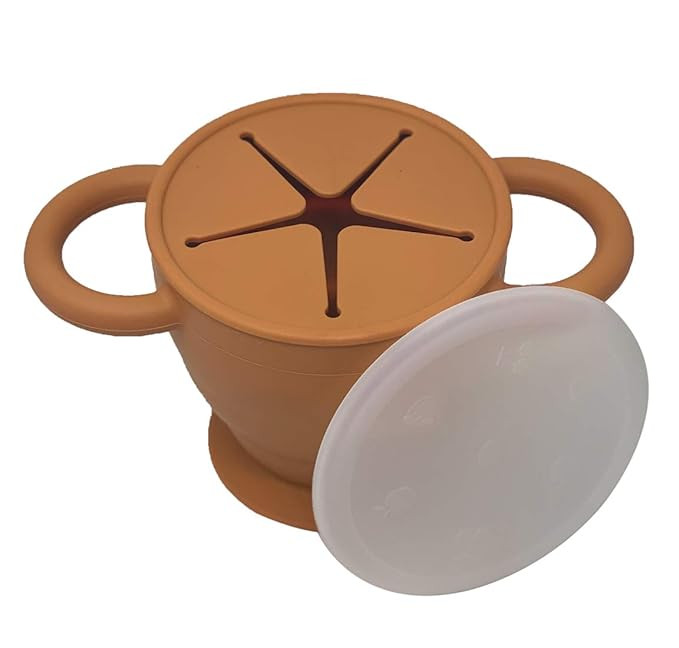 BraveJusticeKidsCo | Snack Attack II Snack Cup | Collapsible Silicone Snack Container | Toddler a... | Amazon (US)