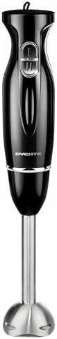 OVENTE Electric Corded Hand Blender, 300W with 2 Mixing Speeds Black HS560B | Handheld Immersion ... | Amazon (US)