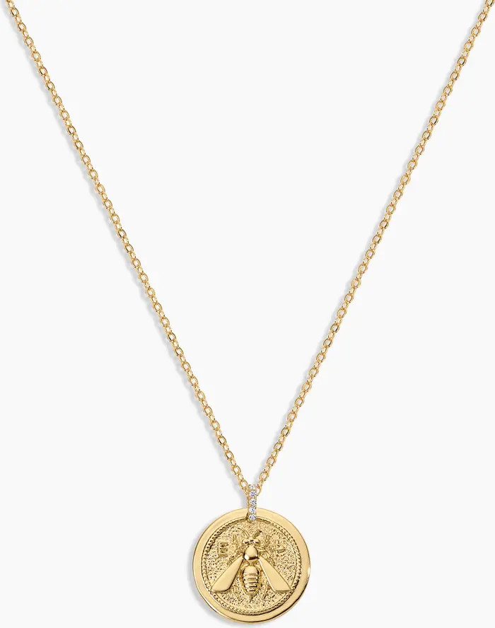 Honey Bee Coin Necklace | Nordstrom