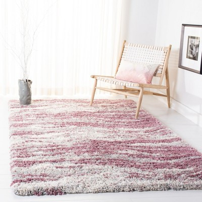 Fontana Shag 800 FNT875 Power Loomed Indoor Accent Rug - Pink/Grey - 3'x5' - Safavieh | Target