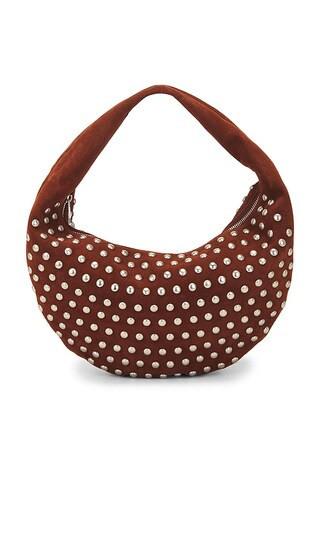 Understated Leather Studded Hobo Bag in Tan. | Revolve Clothing (Global)