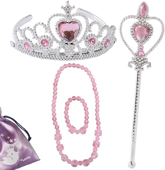 kilofly Princess Party Favor Girls Birthday Jewelry Costume Set + Gift Pouch | Amazon (CA)