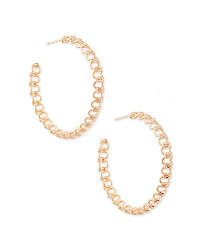 Fallyn Hoop Earrings In Rose Gold | Kendra Scott