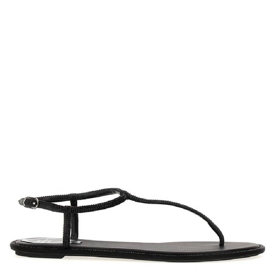 Rene Caovilla Diana Crystal Flat Sandals | Jomashop.com & JomaDeals.com