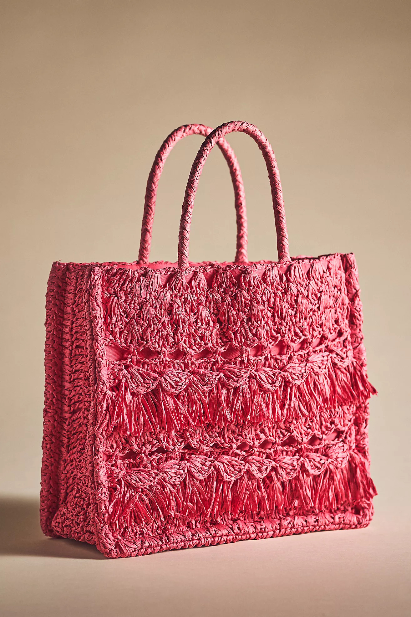 Raffia Fringe Tote | Anthropologie (US)