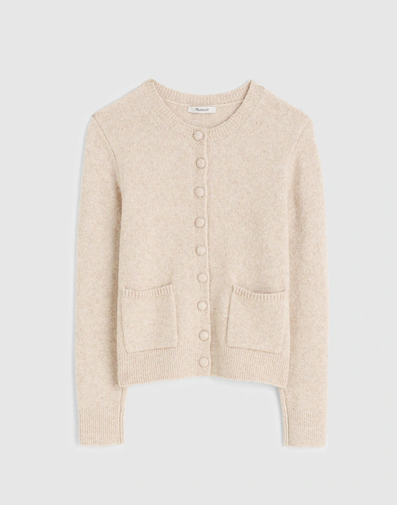 Patch-Pocket Cotton-Blend Cardigan | Madewell