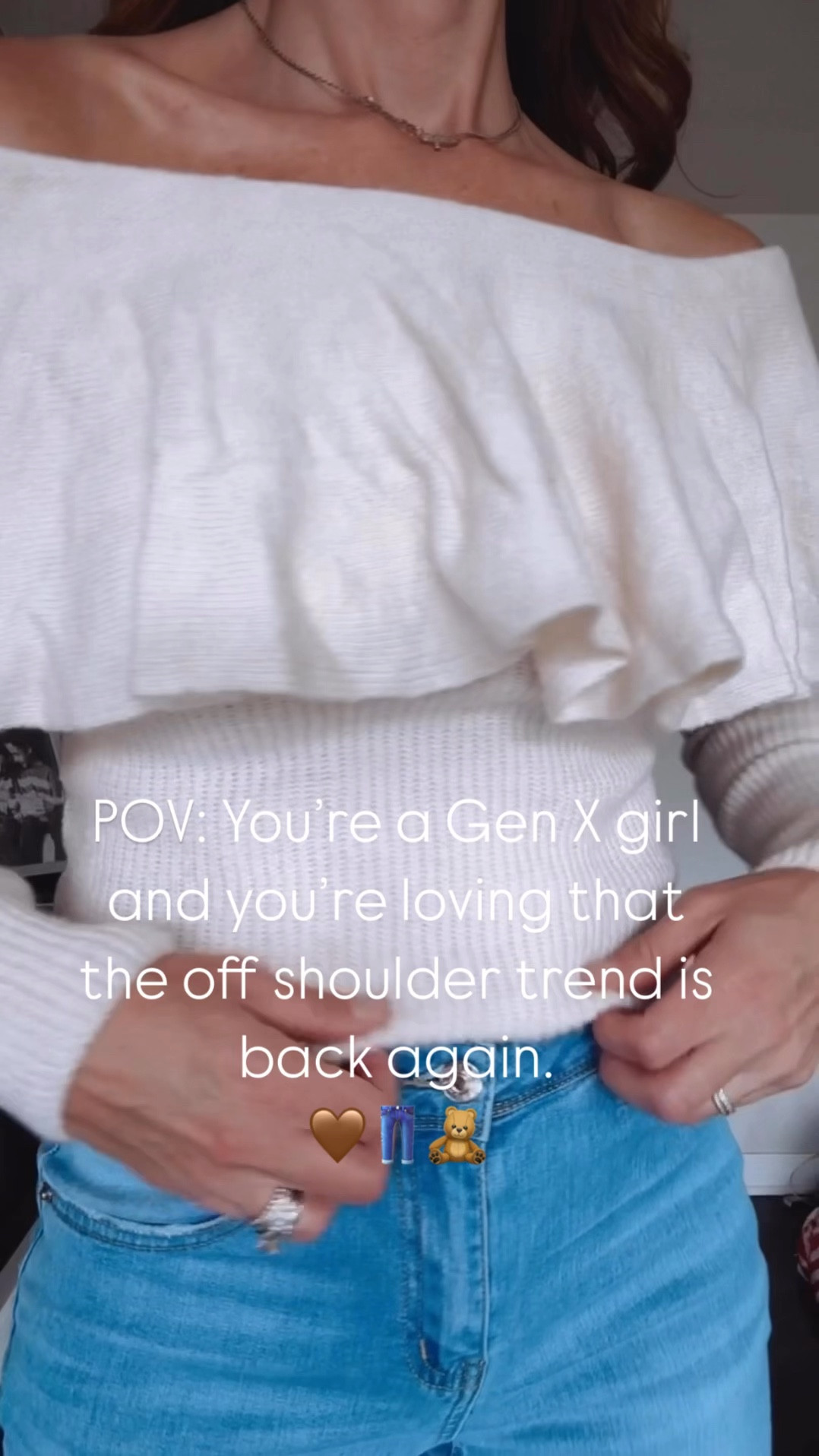 How do we feel about this trend? It takes me back and I’m loving it!
These are so cute for a night out. They instantly dress up jeans and I love how girlie they are! 

You can also pair them with baggy jeans and sneakers for a cute and casual look🖤

Off shoulder sweater top, off shoulder top, one shoulder top, hm, hm jeans, fall outfit, date night outfit

#LTKFindsUnder50 #LTKFindsUnder100 #LTKStyleTip