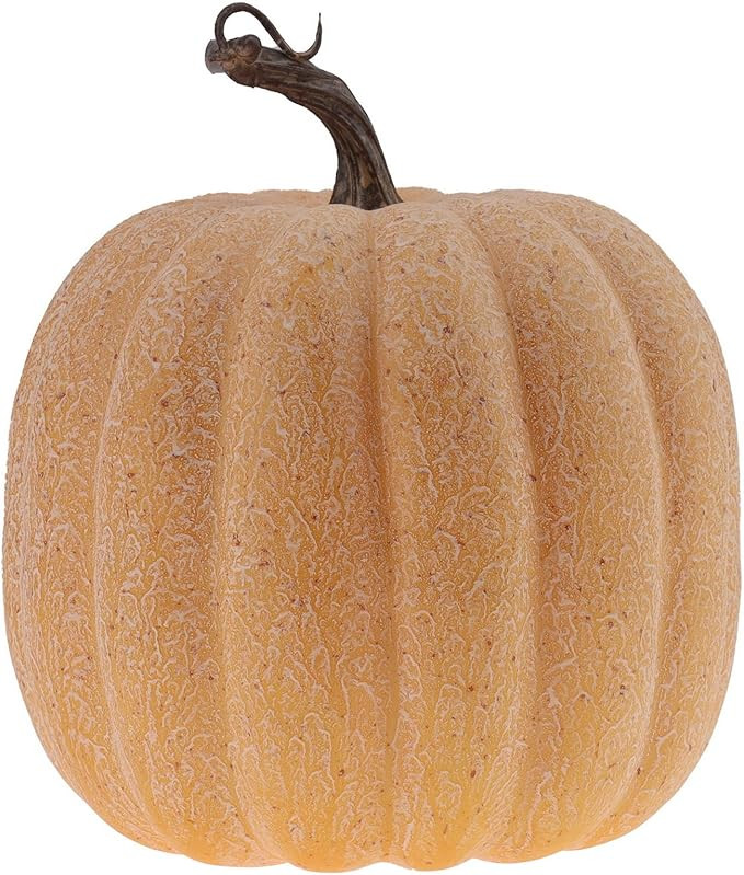 Kepfire Artificial Faux Big Pumpkin 1Pcs 7 inch Plastic Halloween Thanksgiving Fall Harvest Cente... | Amazon (US)