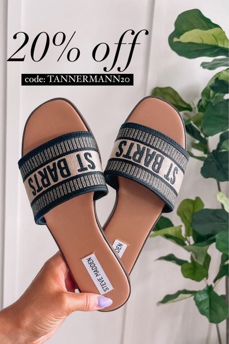 20% off Steve Madden designer inspired sandals + the site with code TANNERMANN20 

#LTKsalealert #LTKshoecrush #LTKtravel