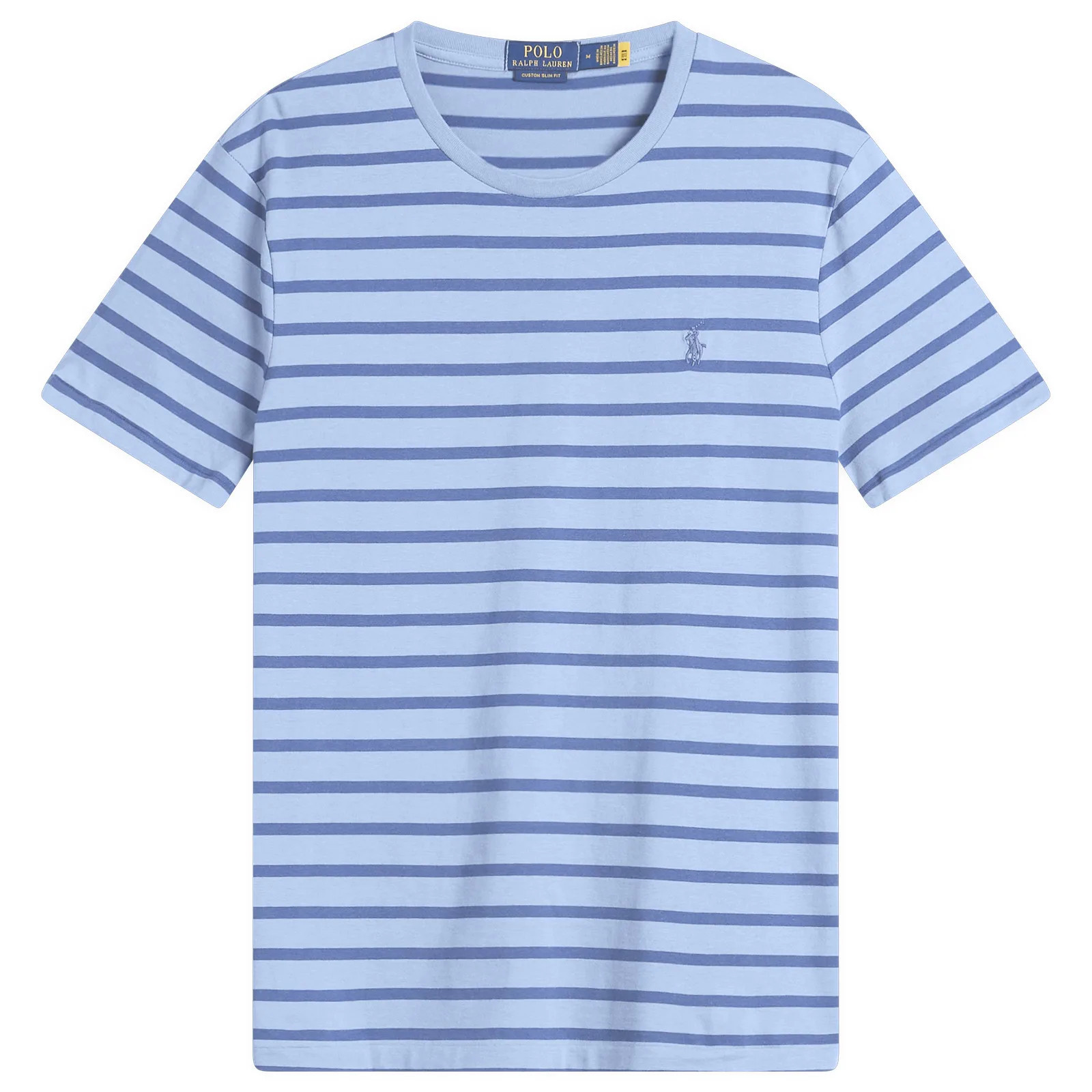 Polo Ralph Lauren Men's Stripe T-Shirt in Channel Blue/Old Royal, Size Medium | END. Clothing