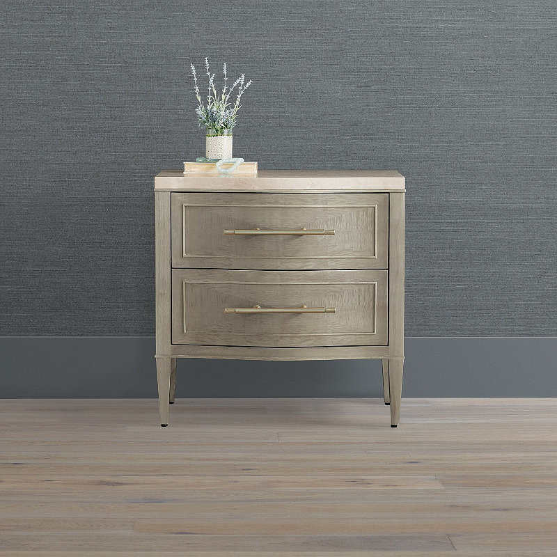 Set of 2 Milano Nightstand - Gray Chantilly - Frontgate | Frontgate