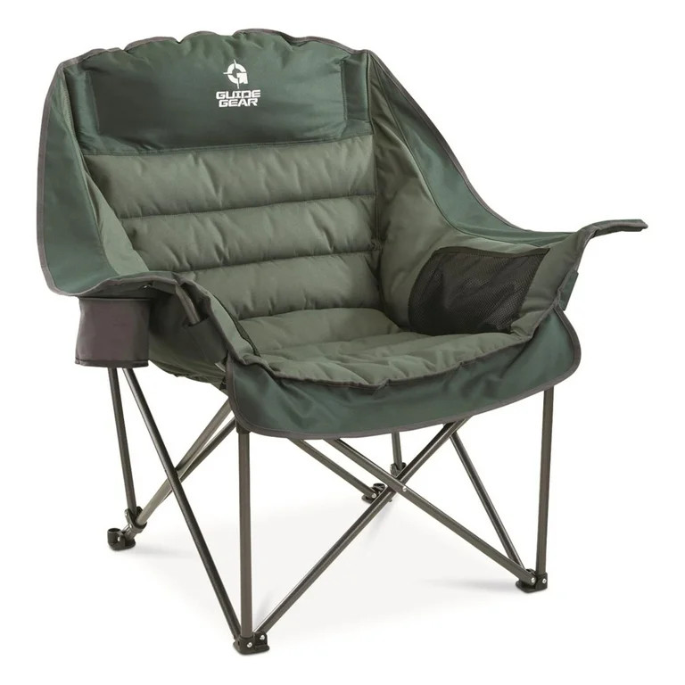 Guide Gear Oversized XL Comfort Padded Camping Chair, 400-lb. Capacity. Green | Walmart (US)