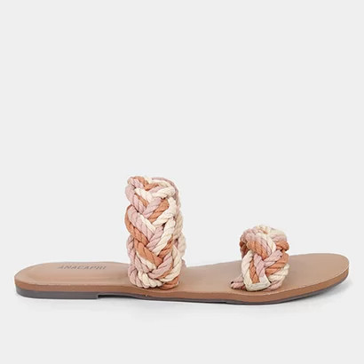 Rasteira AnaCapri Corda Feminina - Feminino | Zattini (BR)