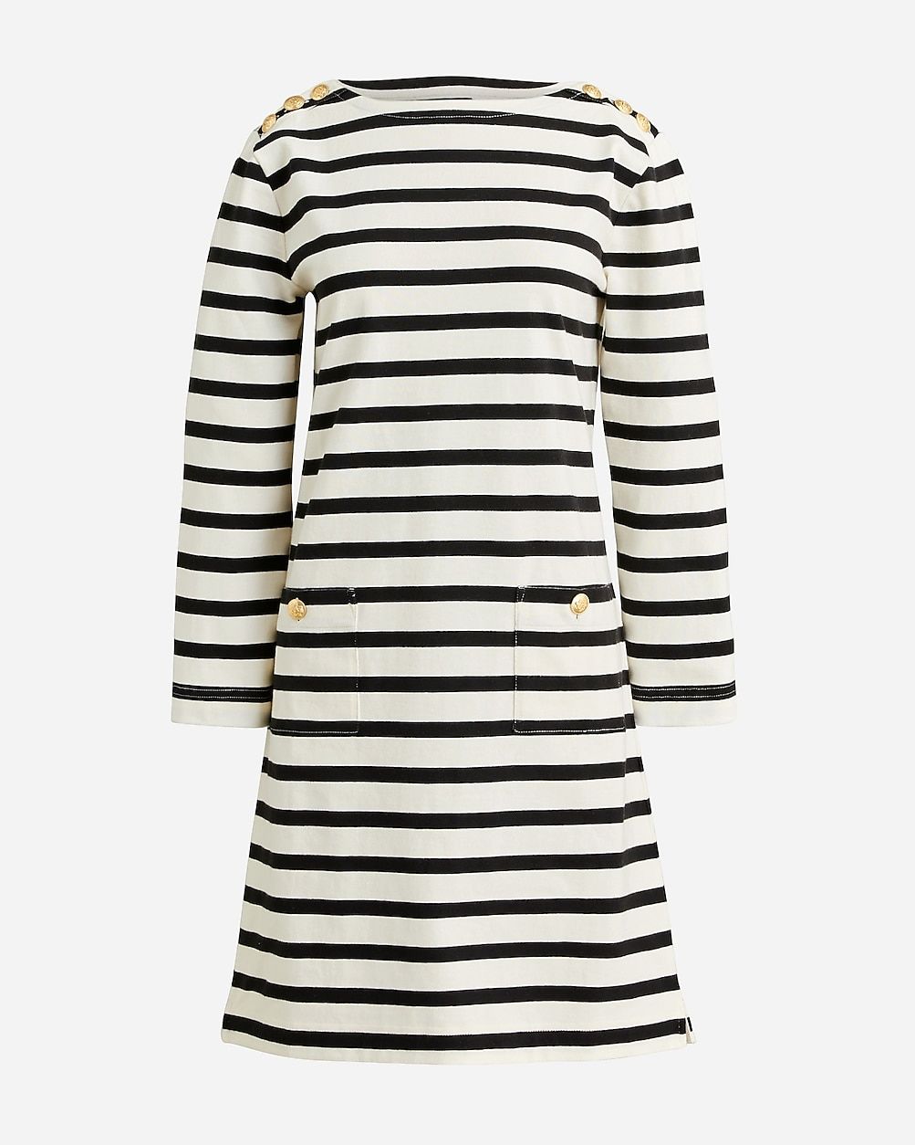 Mariner cloth shirtdress with gold buttons | J.Crew US
