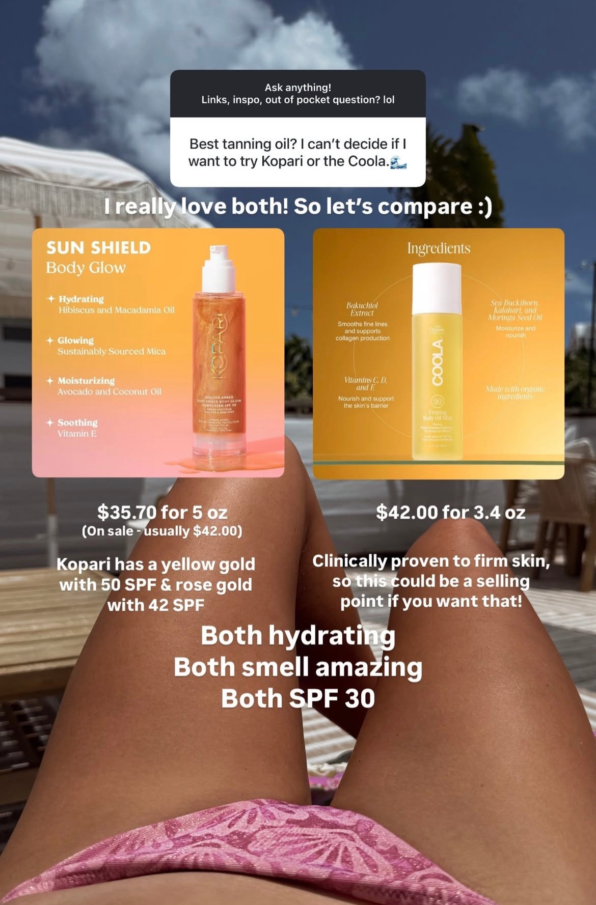 My Fave SPF body oils & why I love them. 

#LTKFindsUnder50