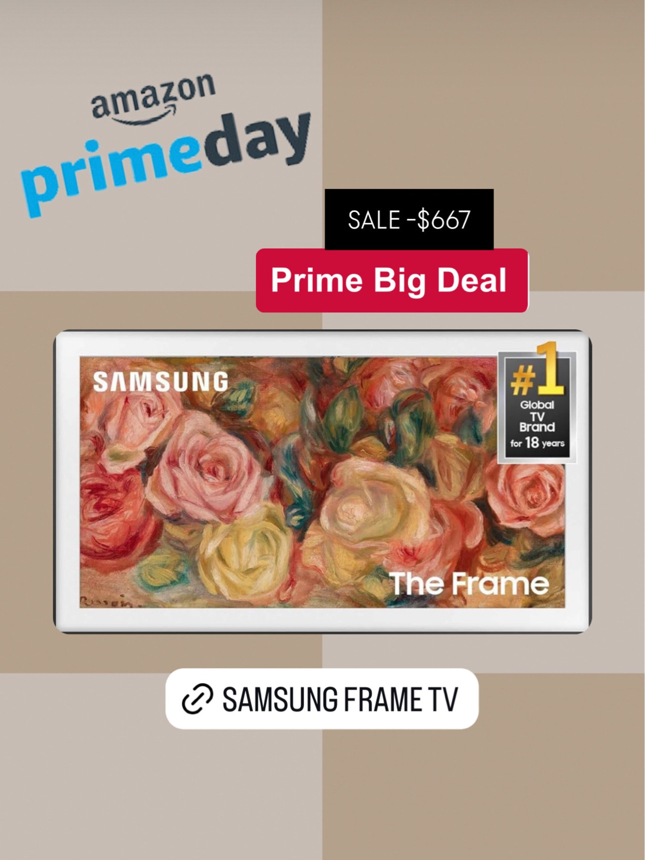 Amazon Prime Day Deal, Samsung Frame TV

#LTKxPrimeDay #LTKHome