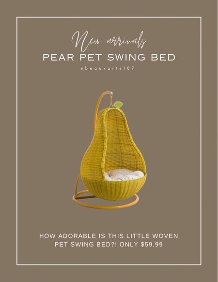 Adorable pear pet swing bed! 

#LTKhome #LTKfindsunder100 #LTKsalealert