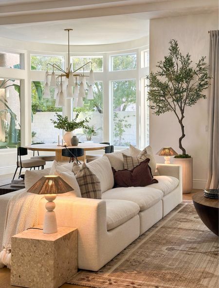 Living room 

Tree, sofa, couch, lamps, rug, 

#LTKStyleTip #LTKFamily #LTKHome