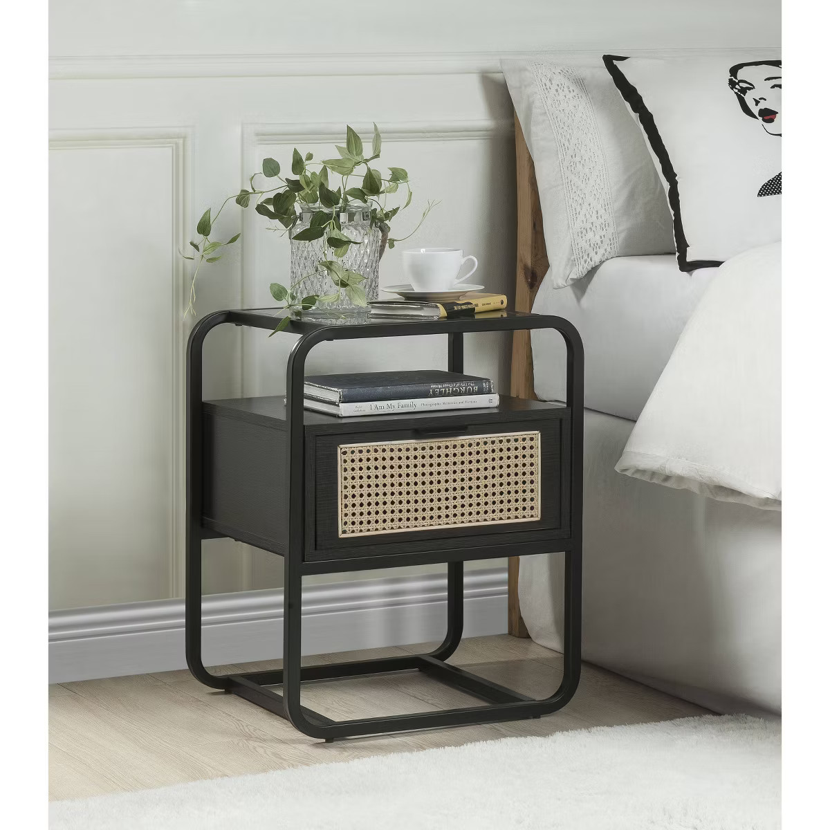 19" Colson Accent Table Black Finish - Acme Furniture | Target