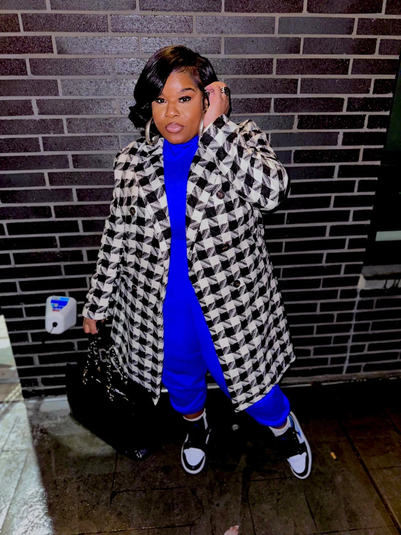 FLY GIRL COAT black&white - Etsy | Etsy (US)