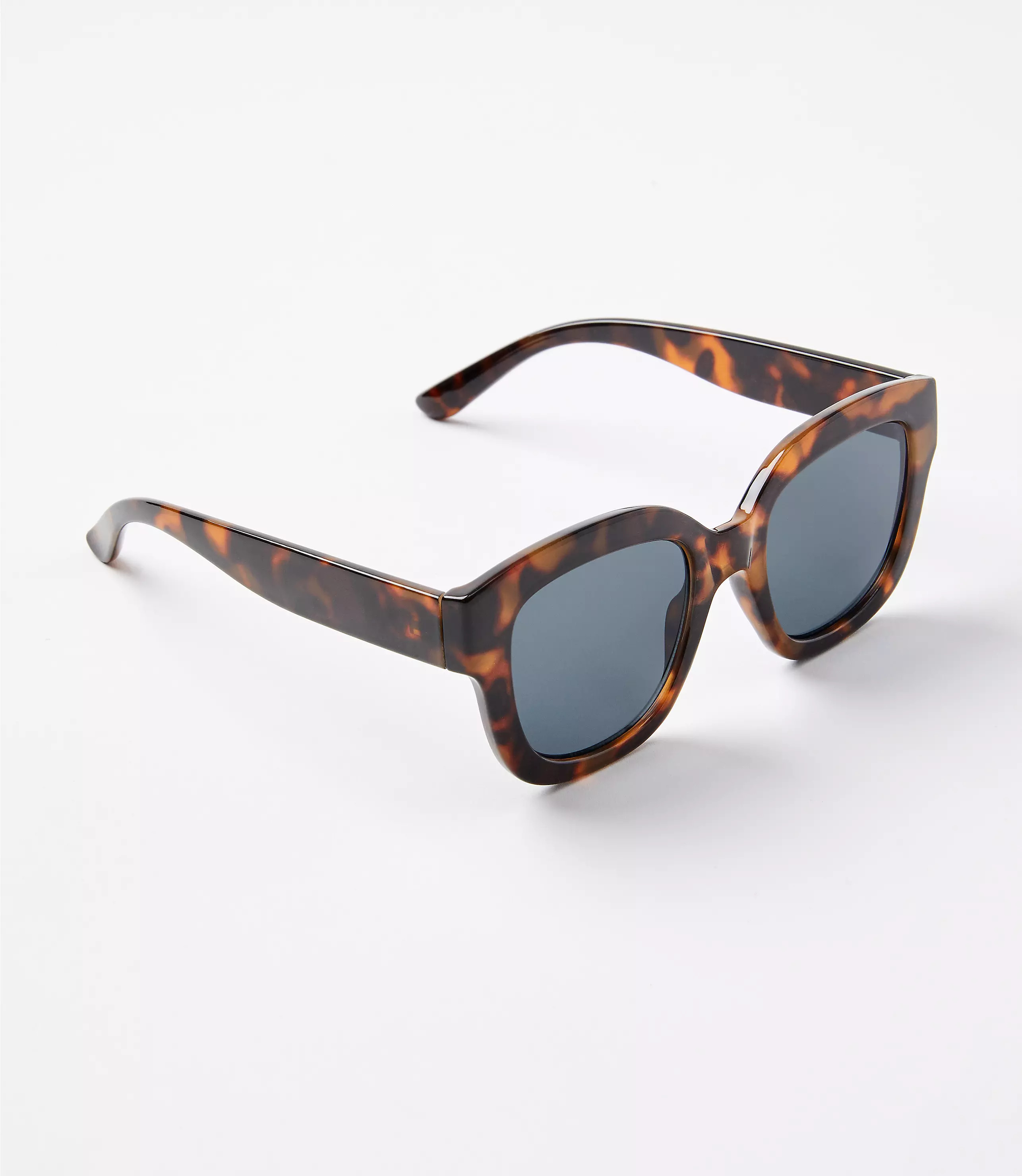 Tortoiseshell Print Square Sunglasses | LOFT