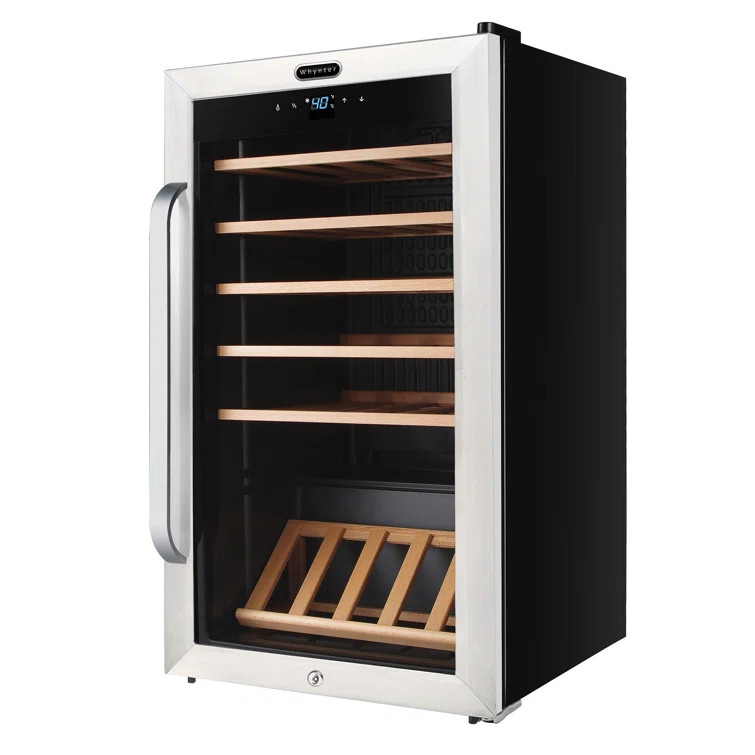 Whynter 19'' width 34 Bottle Single Zone Freestanding Wine Refrigerator | Wayfair North America