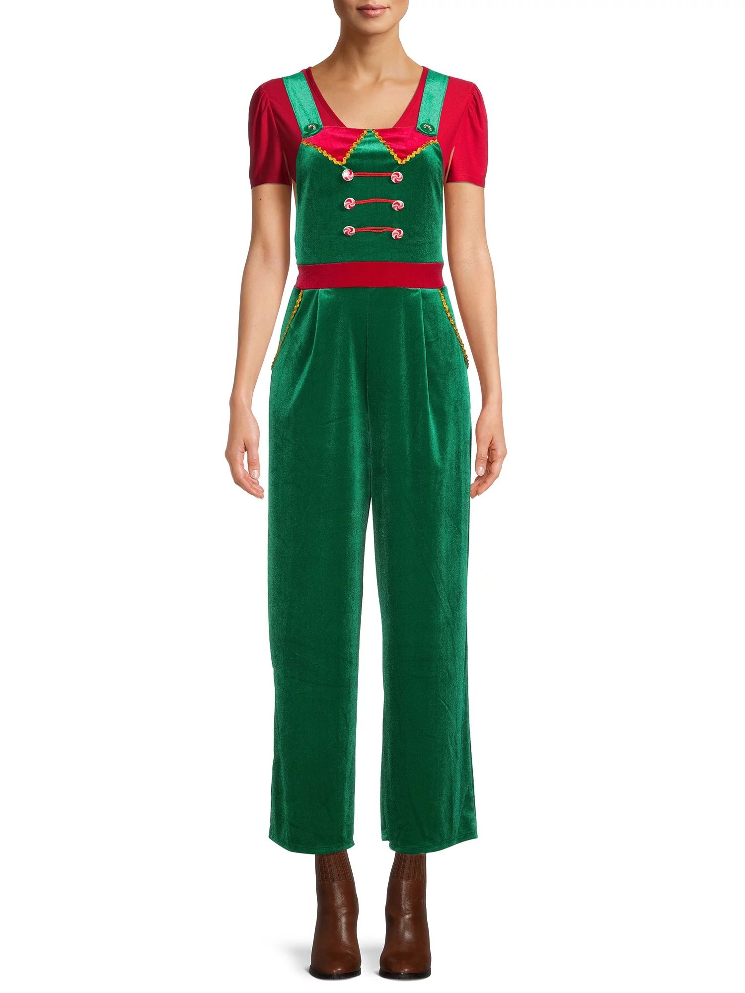 No Boundaries Juniors’ Christmas Jumpsuit | Walmart (US)