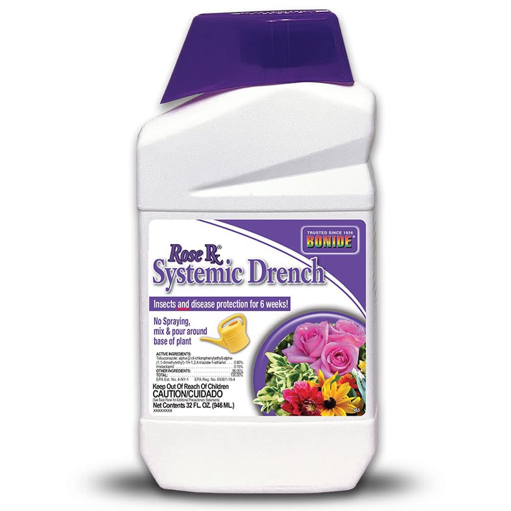 Bonide Rose Rx Systemic Drench, 32 oz Concentrate, Garden Insect & Disease Prevention for Roses, ... | Amazon (US)