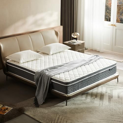 Ablyea King Size Mattress 14 Inch Mattress King Size - Memory Foam & Individually Pocket Coils Springs | Pressure Relief | Motion Isolation, Edge Support | CertiPUR-US Certified | Medium Firm | Amazon (US)