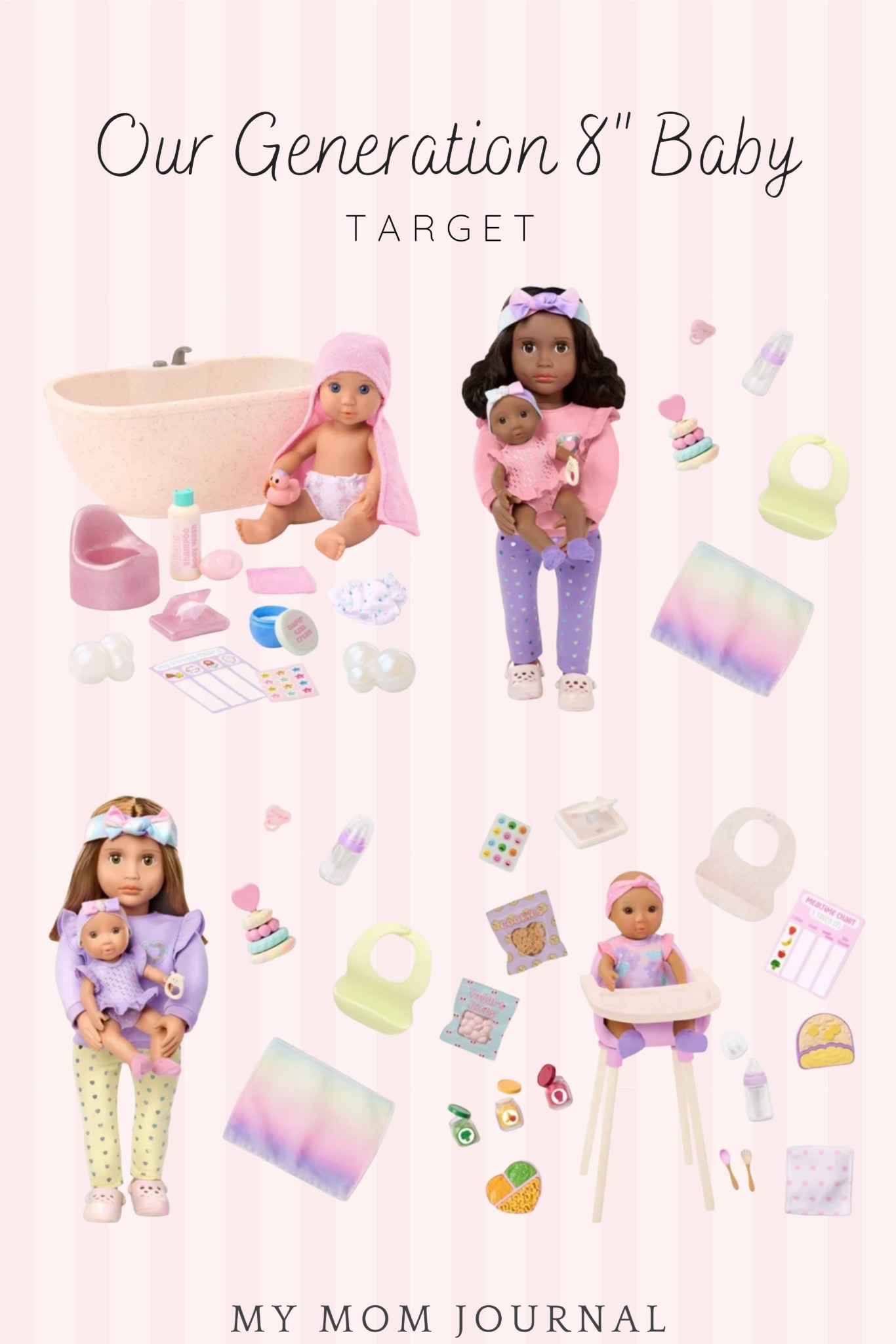 Our Generation 8” Baby is SO cute! Reminds me of the American Girl little baby! Easy to pack in a little bag for the car/restaurant/etc. 

#LTKFindsUnder50 #LTKHome #LTKKids