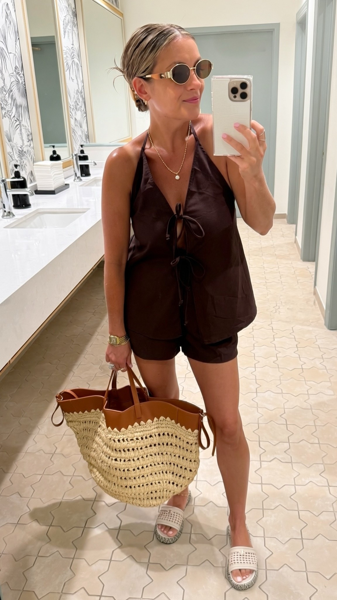 The cutest little linen set 🤍 looks so much more expensive than it is & under $50! The easiest vacation look ☀️🌴

#LTKunder50 #LTKstyletip #vacationoutfit #linenset #summerstyle

#LTKootd #LTKTravel #LTKmomlife