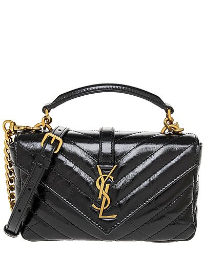 College Mini Leather Shoulder Bag | Gilt & Gilt City