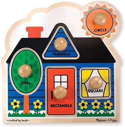 Melissa & Doug First Shapes Jumbo Knob Wooden Puzzle | Amazon (US)