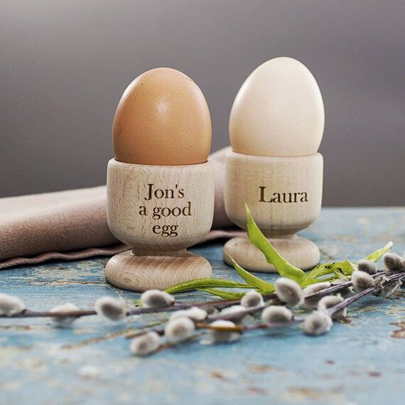 Personalised Wooden Egg Cup Holder | Etsy (CAD)