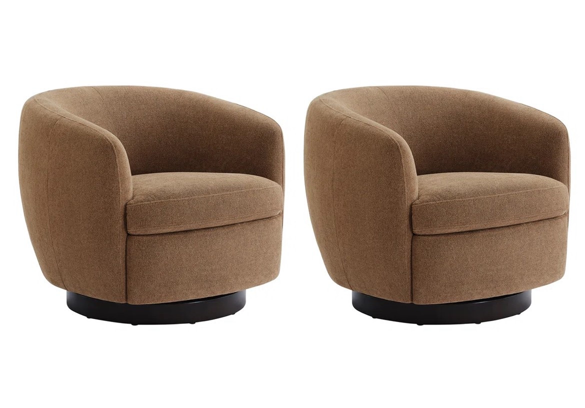 Brown swivel accent chairs! 

Accent chairs, living room bedroom, home, house decor, fall decor 

#LTKSeasonal #LTKHome #LTKSaleAlert