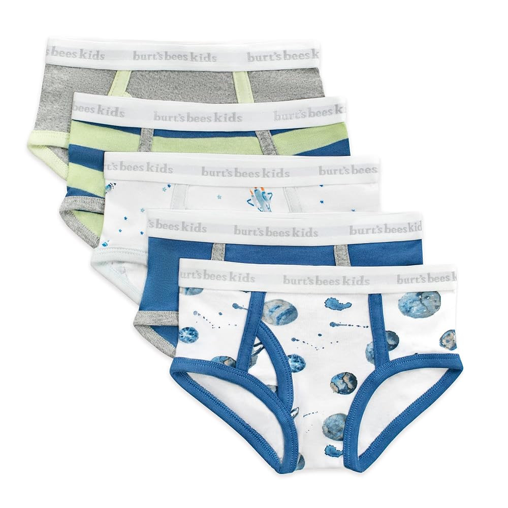 Burt's Bees Baby Toddler Boys' Underwear, Organic Cotton, Tag-Free Comfort Briefs | Amazon (US)