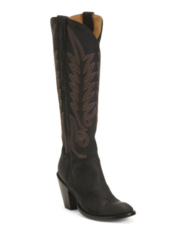 Made In Mexico Leather Jasmine Heeled Western Boots for Women | Marshalls