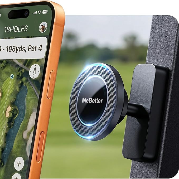 MeBetter Magnetic Golf Cart Phone Holder [Military-Grade &28 Powerful Magnets],Cool Father’s Da... | Amazon (US)