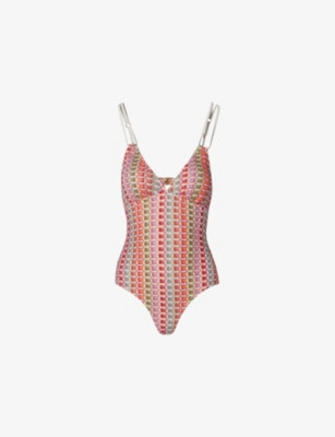 MALINA - Nerea Patterned Knitted Swimsuit | Selfridges.com | Selfridges