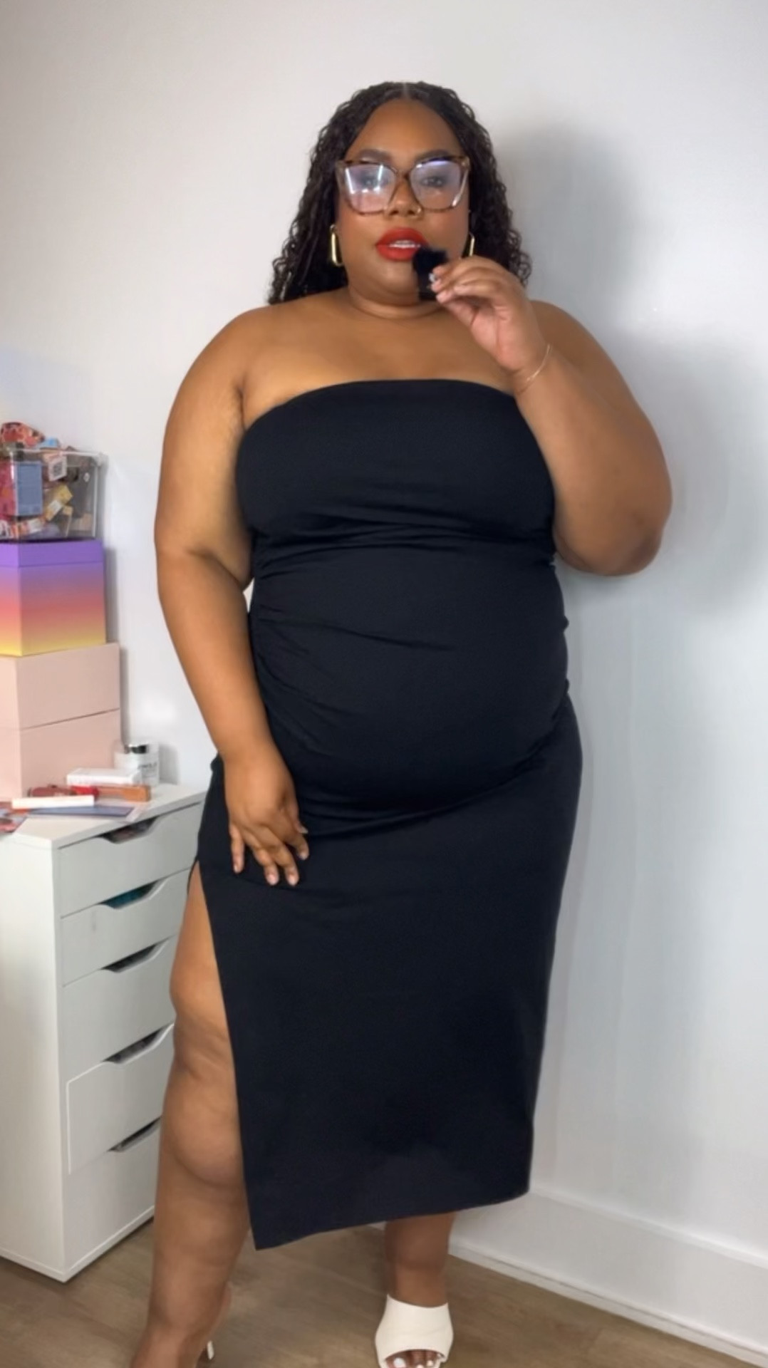 Black tube top dress size XXL 16/18 from Target 

#LTKPlusSize #LTKStyleTip