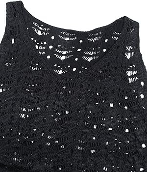 Alsol Lamesa Crochet Cover Up,Swim Cover Up for Women,Hollow Out Swimsuit Cover Up,See Through Ba... | Amazon (US)