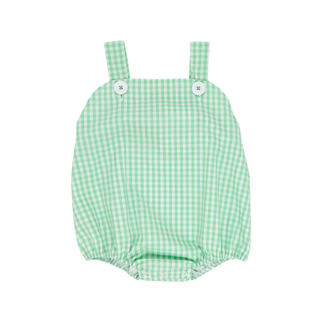 Bingham Bubble - Grafton Green Gingham with Worth Avenue White | The Beaufort Bonnet Company