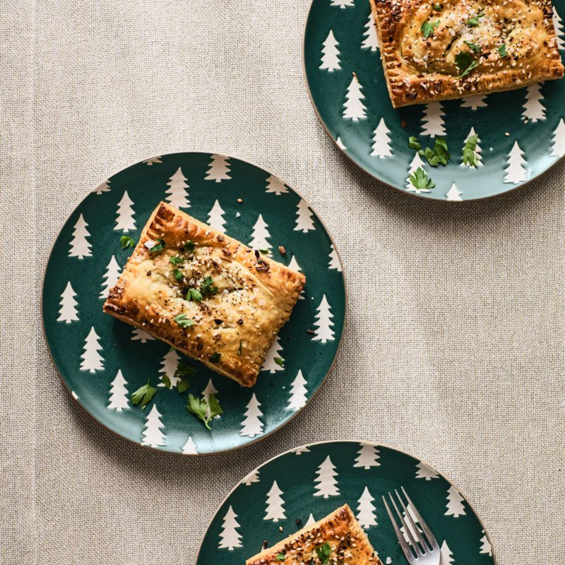 Green Trees Stoneware Salad Plate + Reviews | Crate & Barrel | Crate & Barrel