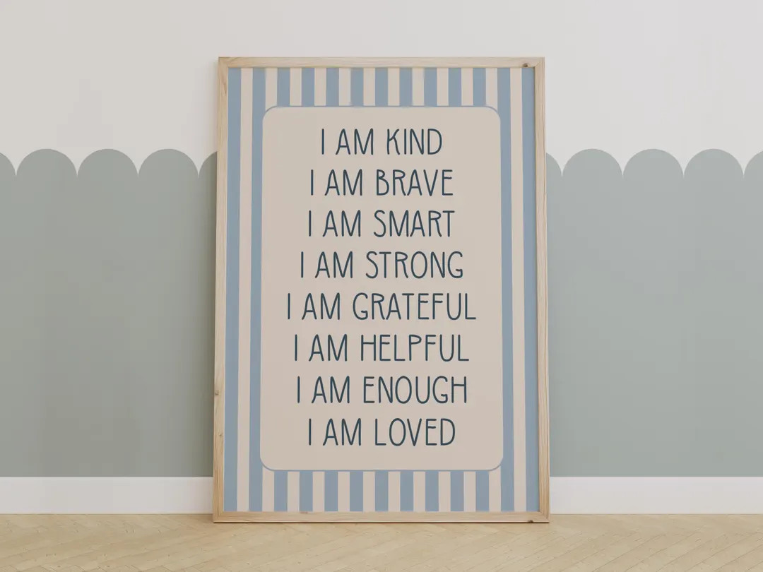 Boys' Affirmations Poster, Affirmations Print, Playroom Print, Boys' Room Print, Nursery Print, A... | Etsy (US)