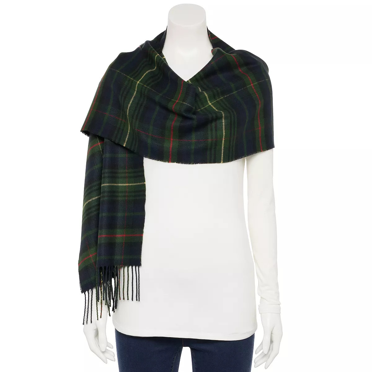 Women's Softer Than Cashmere Plaid Scarf | Kohl's