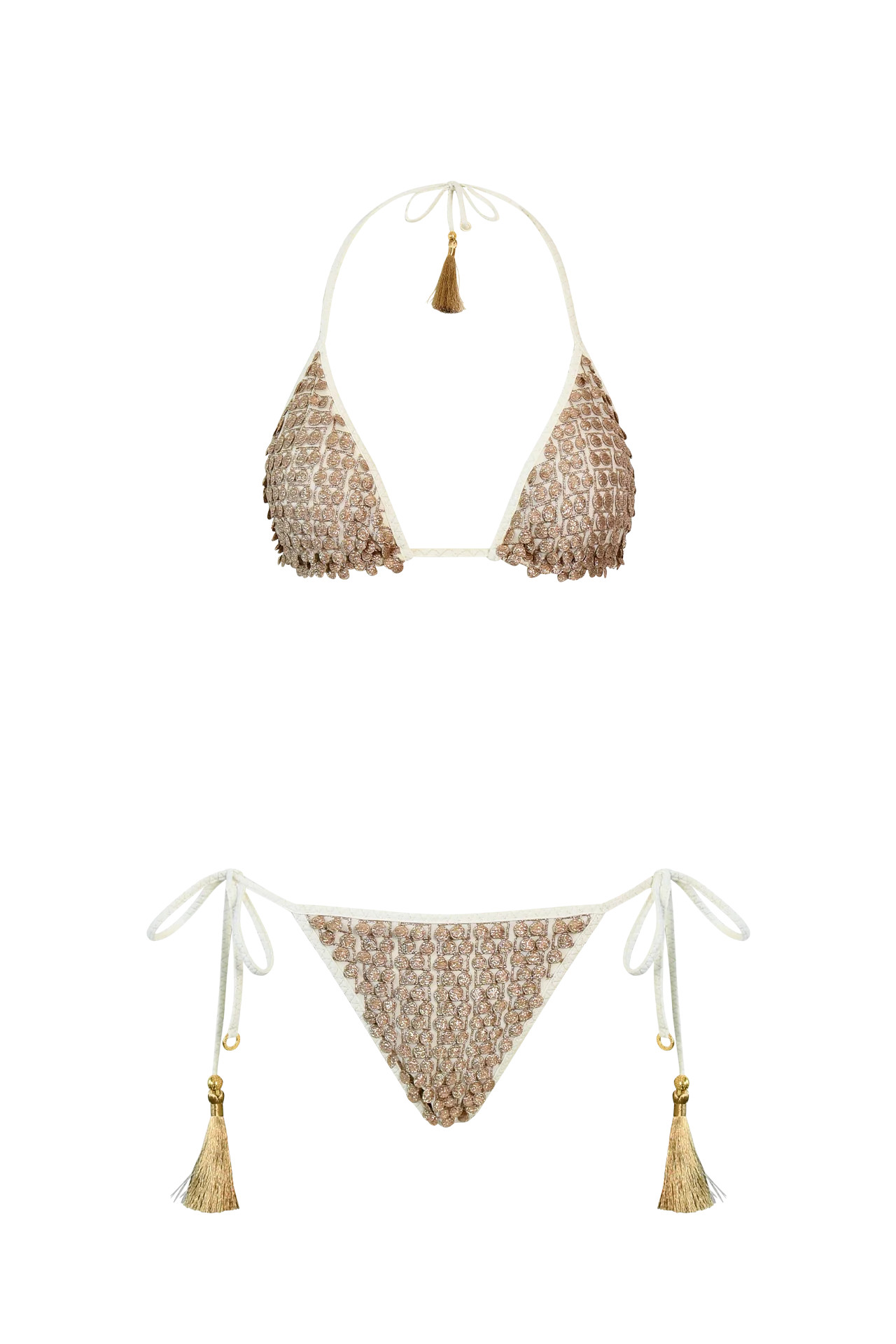 Pom Pom Triangle Bikini | HANNE BLOCH