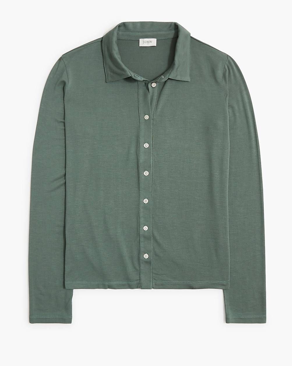 Knit long-sleeve button-up top | J.Crew Factory