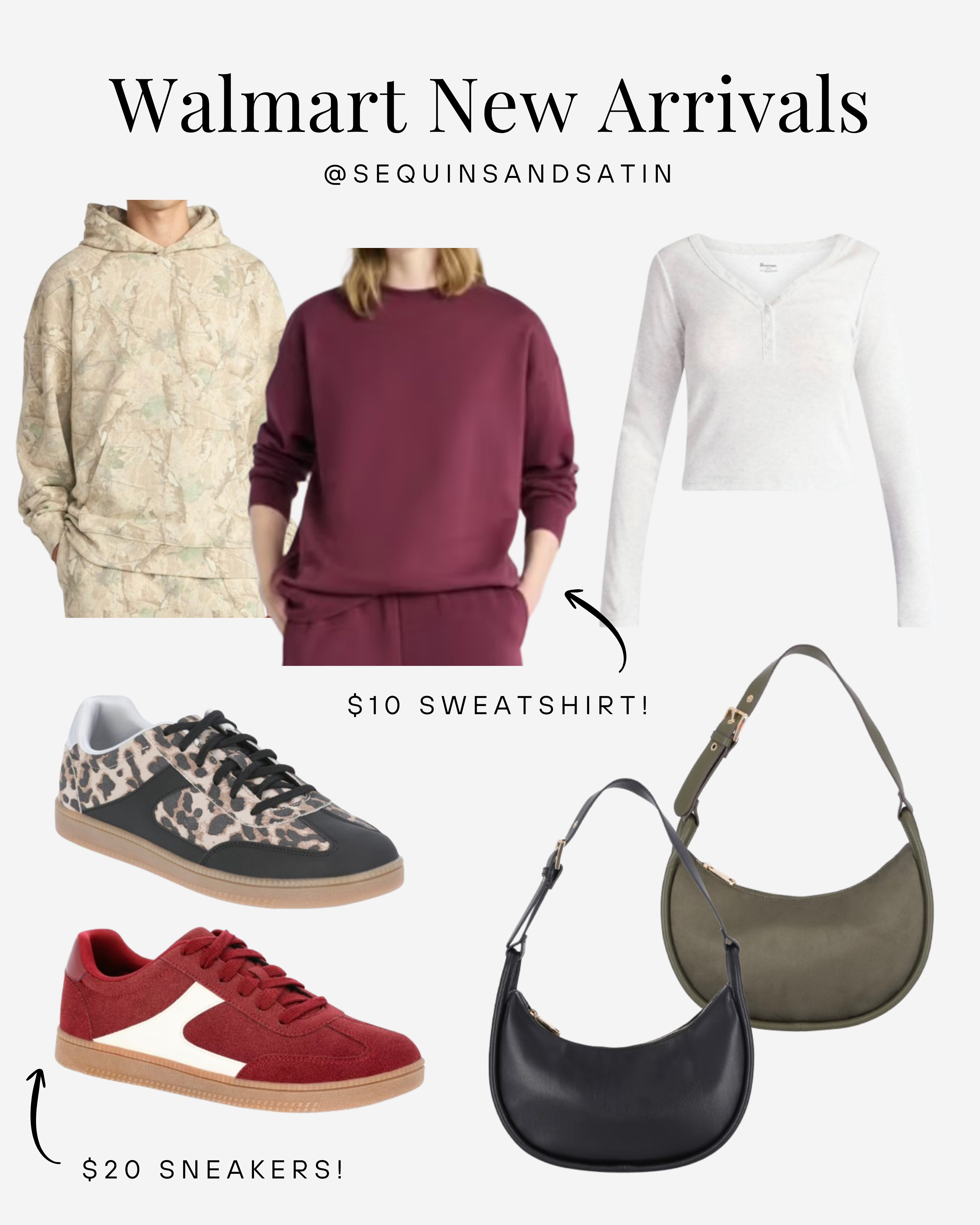 Walmart fall fashion finds!🍂🤎

walmart fashion / walmart finds / walmart fall fashion / walmart new arrivals / walmart outfit ideas / affordable fall fashion / budget friendly outfits / trendy fall outfits / cozy fall fashion / cute walmart finds / fall outfit ideas / college fall outfits / casual fall outfits / 2000s style outfit / retro style outfit / affordable fashion finds / walmart fashion haul / affordable Henley top womens / walmart outfit inspo / trendy walmart clothes / fall fashion for women / walmart college outfits / walmart women’s fashion / walmart style inspo / walmart dupe finds / abercrombie dupe hoodie / Abercrombie camo hoodie dupe / retro sneakers women / leopard sneakers women / red sneakers 90s aesthetic / 90s aesthetic sneakers / cute sneakers for fall / walmart purse finds / affordable purses walmart / fall bags walmart / dark green purse affordable / black purse fall / trendy purses walmart / cozy fall looks / walmart outfit collage / new walmart arrivals for women / affordable fashion walmart / fall style inspo / cute casual outfits / everyday fall outfits / comfy fall outfits / walmart looks for less / #walmartfashion #walmartfinds #walmartoutfit #walmartnewarrivals #affordablefashion #fallfashion #walmartdupe #walmartstyle #budgetfashion #walmartclothes #walmartstyleinspo #falloutfitideas #collegefashion #retrostyle #2000sfashion #falloutfitinspo #cuteoutfits #affordableoutfits #walmartwomenfashion #90sfashion

#LTKSeasonal #LTKFindsUnder50 #LTKShoeCrush